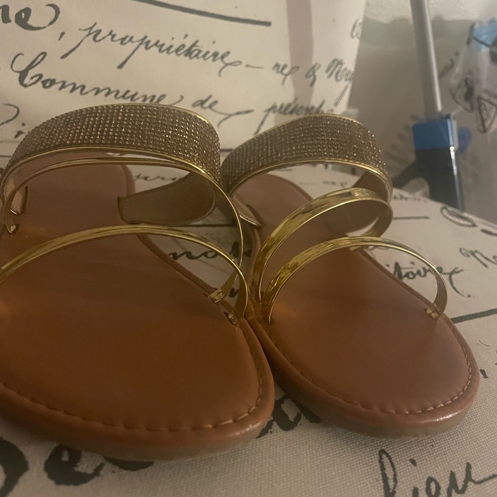 Gold sandals